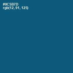 #0C5B7D - Blumine Color Image