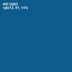 #0C5B8D - Venice Blue Color Image