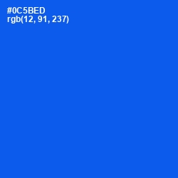 #0C5BED - Blue Ribbon Color Image