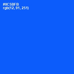 #0C5BFB - Blue Ribbon Color Image