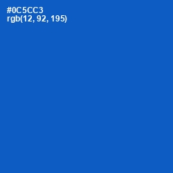 #0C5CC3 - Science Blue Color Image