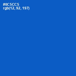 #0C5CC5 - Science Blue Color Image