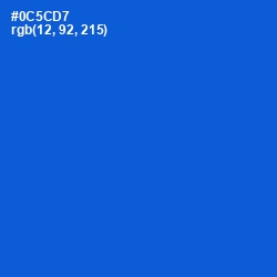 #0C5CD7 - Science Blue Color Image