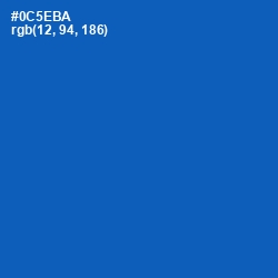 #0C5EBA - Tory Blue Color Image