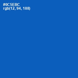 #0C5EBC - Tory Blue Color Image