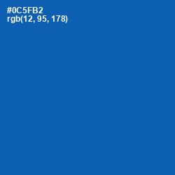 #0C5FB2 - Fun Blue Color Image