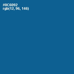 #0C6092 - Bahama Blue Color Image