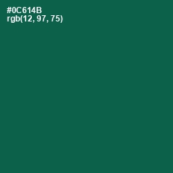 #0C614B - Jewel Color Image