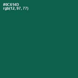 #0C614D - Jewel Color Image