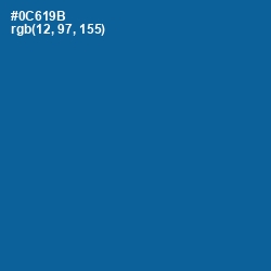 #0C619B - Bahama Blue Color Image