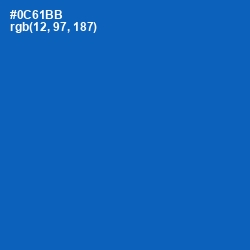 #0C61BB - Denim Color Image