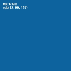 #0C639D - Bahama Blue Color Image