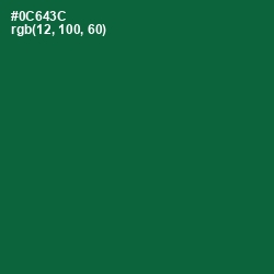 #0C643C - Fun Green Color Image