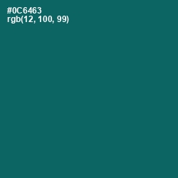 #0C6463 - Blue Stone Color Image