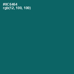 #0C6464 - Blue Stone Color Image