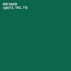 #0C664B - Jewel Color Image
