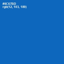 #0C67BD - Denim Color Image