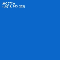 #0C67CA - Science Blue Color Image