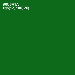 #0C6A1A - Japanese Laurel Color Image