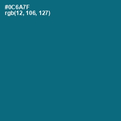 #0C6A7F - Atoll Color Image