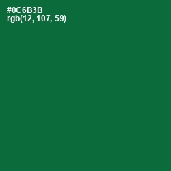 #0C6B3B - Fun Green Color Image