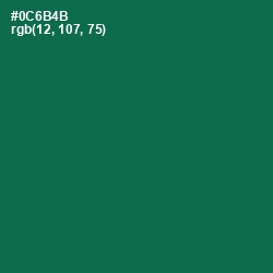 #0C6B4B - Jewel Color Image