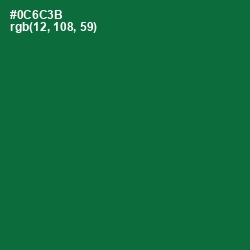 #0C6C3B - Fun Green Color Image