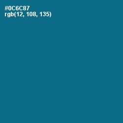 #0C6C87 - Blue Lagoon Color Image