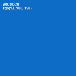 #0C6CC6 - Science Blue Color Image