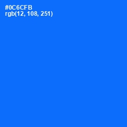 #0C6CFB - Blue Ribbon Color Image
