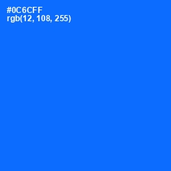 #0C6CFF - Blue Ribbon Color Image