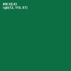 #0C6E43 - Jewel Color Image