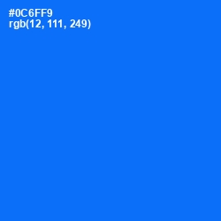 #0C6FF9 - Blue Ribbon Color Image