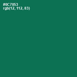 #0C7053 - Tropical Rain Forest Color Image