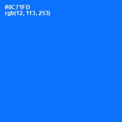 #0C71FD - Azure Radiance Color Image