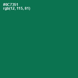 #0C7351 - Tropical Rain Forest Color Image