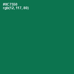 #0C7550 - Tropical Rain Forest Color Image