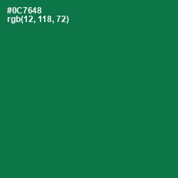 #0C7648 - Salem Color Image