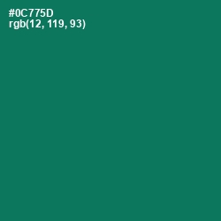 #0C775D - Tropical Rain Forest Color Image