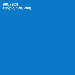 #0C78C8 - Lochmara Color Image