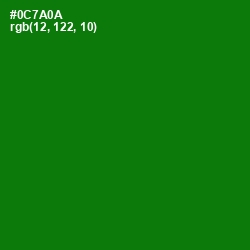 #0C7A0A - Japanese Laurel Color Image