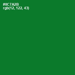 #0C7A2B - Fun Green Color Image