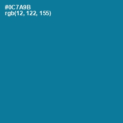 #0C7A9B - Blue Lagoon Color Image