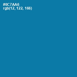 #0C7AA6 - Deep Cerulean Color Image