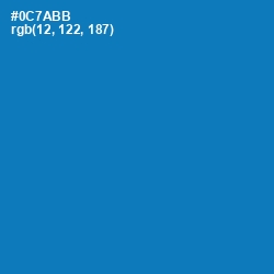 #0C7ABB - Deep Cerulean Color Image