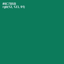 #0C7B5B - Tropical Rain Forest Color Image