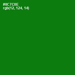 #0C7C0E - Japanese Laurel Color Image