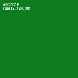 #0C7C1E - Japanese Laurel Color Image