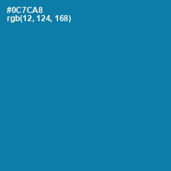 #0C7CA8 - Deep Cerulean Color Image