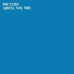 #0C7CB4 - Deep Cerulean Color Image